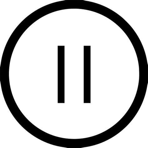 svg pause halt media button  svg image icon svg silh