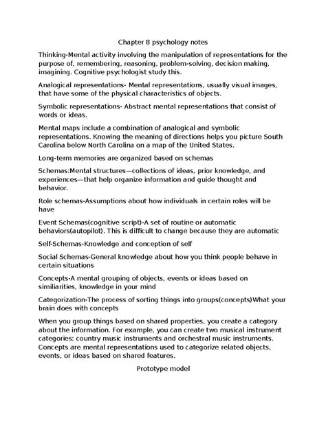 Chapter 8: Psychology Notes on Cognition, Reasoning & Intelligence