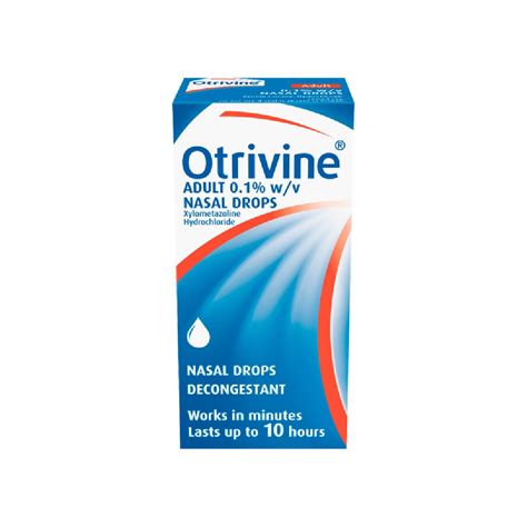 Otrivine Adult Nasal Drops 10ml