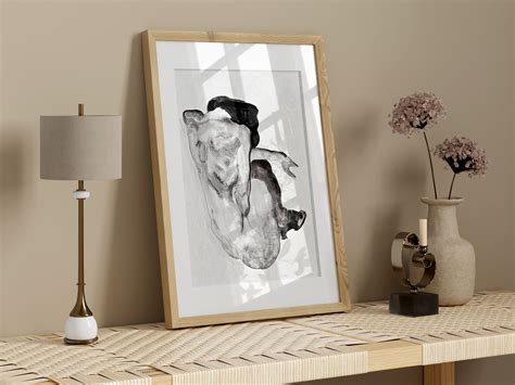 Vintage Nude Art Print Mid Century Wall Art High Quality Printable Poster Woman Body Vintage Art