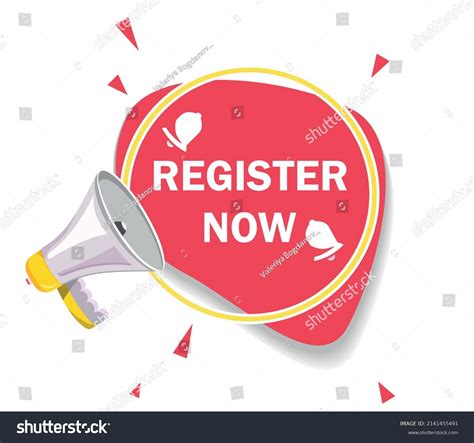 Register Now Poster Over 1144 Royalty Free Licensable Stock Vectors