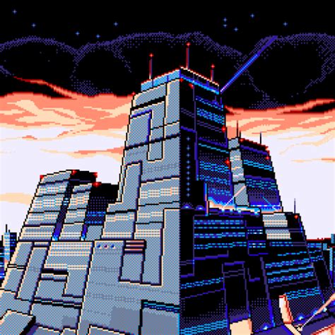 500x500 Artistic Building Pixel Art 500x500 Resolution Wallpaper Hd