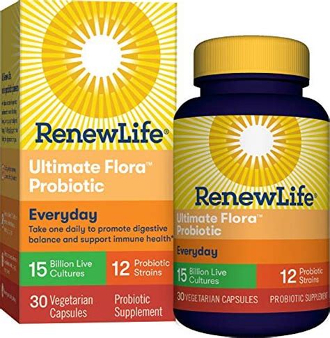 Renew Life Adult Probiotic Ultimate Flora Everyday Probiotic Shelf