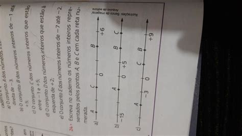 No Caderno Escreva Os Fenômenos Indicados Pelos Números - Escreva no caderno os números inteiros representados pelos pontos A,B e ...