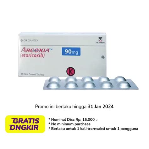 Arcoxia 90 Mg 10 Tablet Kegunaan Efek Samping Dosis Dan Aturan