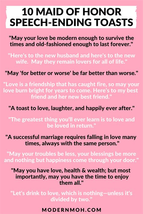 Template For Maid Of Honor Speech - Printable Word Searches