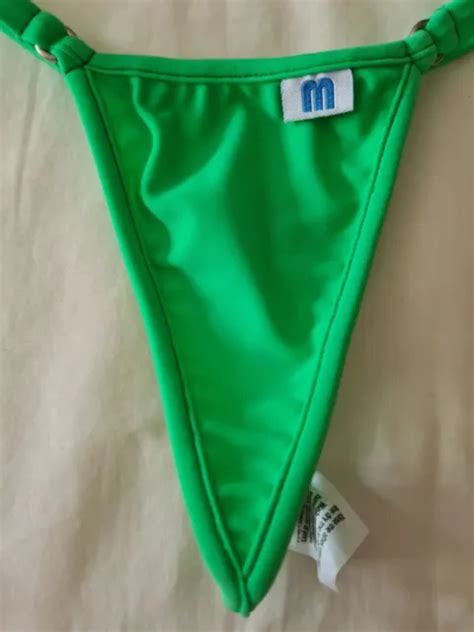 NEW WICKED WEASEL 449 Microminimus Bikini Bottom Neon Green Small