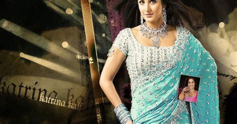 Glamorous Girls Hot Katrina Kaif Cute Sexy Saree Images