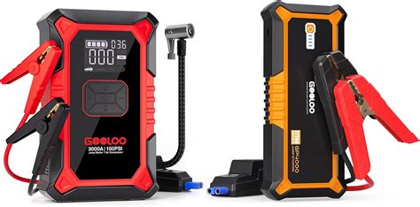 Amazon GOOLOO 4000A Peak Car Jump Starter A3 Jump Starter With