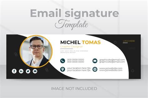 Premium Vector Modern Creative Email Signature Template Design