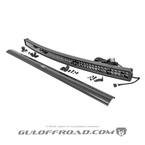 Barra De Luces Led De Doble Fila Curva Blanco Drl Serie Rough