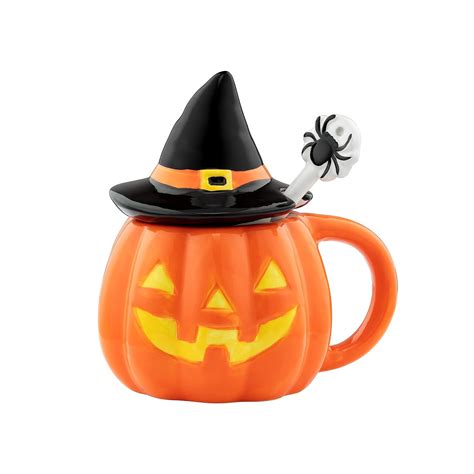 Amazon Mr Halloween Ceramic Jack O Lantern Coffee Mug With Spoon