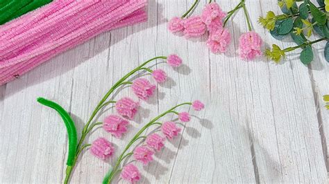 DIY Lily Of The Valley Flowers How To Make Flowers With Chenille Wires