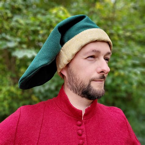 Medieval Bag Hat Headwear Etsy