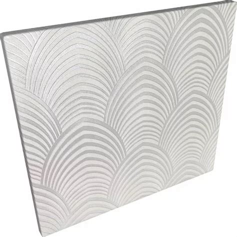 Papel De Parede Vin Lico Geom Trico Importado Cinza Fundo Nude Brilho Rolo De Metros