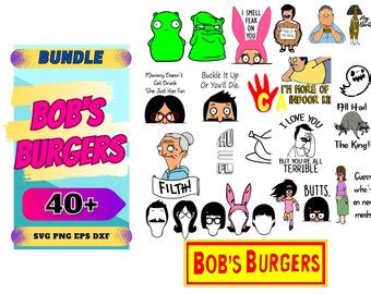 The Bob S Burgers Movie Bundle Svg Png Bob S Burgers Clip Art