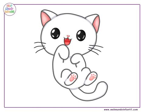 Dibujos De Gatos Kawaii Para Colorear E Imprimir Gratis