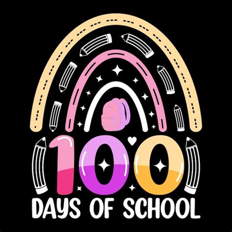 Premium Vector 100th Days Of School Hundred Days T Shirt Design