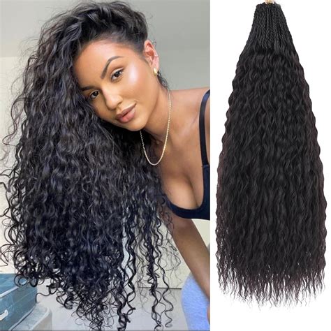 Amazon.com : ZRQ Pre looped Micro Brazilian Braids Curly Crochet Hair