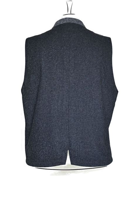 Herren Weste Franco aus reiner Wolle, Rücken Flanell