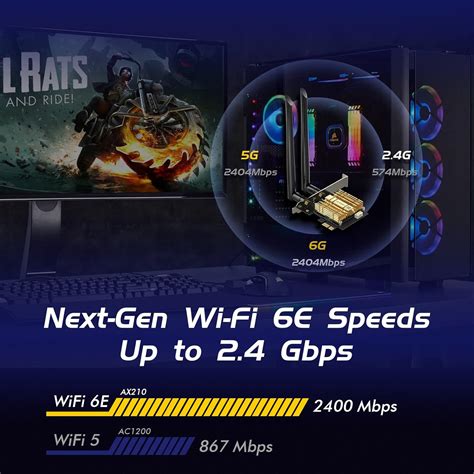 Edup Wifi 6e Ax210 Pcie Wifi Card Bluetooth52 With Heat Sink Upgrade
