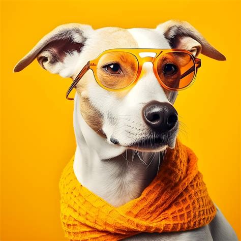 Premium Photo 60s Hipster Fashion Dog Illustration Trendy And Funny Art