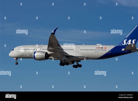 Scandinavian Airlines SAS Airbus A350 With Registration SE RSA Shown