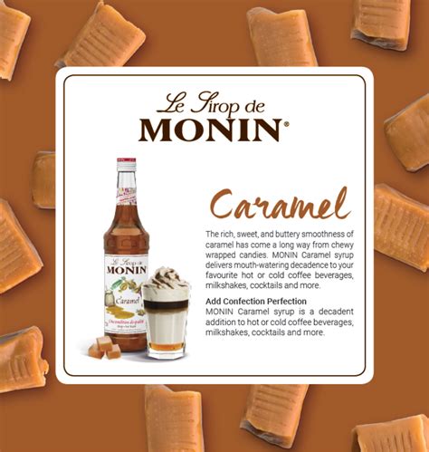 Monin Caramel Syrup 700ml Box Of 6