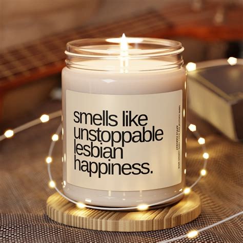 Scented Soy Candle 9oz Lesbian Wedding Gift Lesbian Candle Lesbian Marriage WLW Wedding