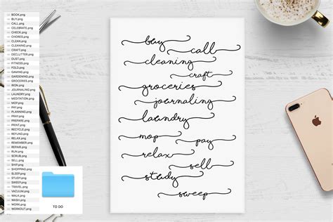 Cursive Stickers Script Stickers Planner Stickers Happy Etsy