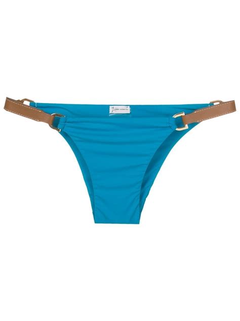 Lenny Niemeyer Contrast Trim Bikini Bottoms Blue FARFETCH