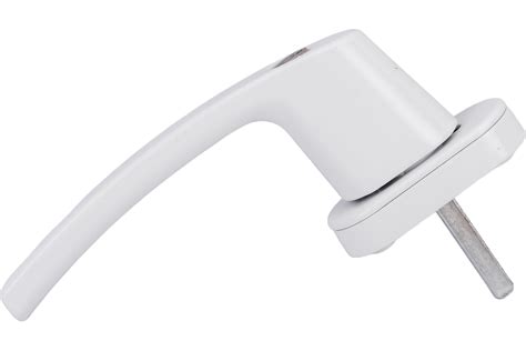 Оконная металлическая ручка с замком Дверной Страж w (белая) ДС42156 ...