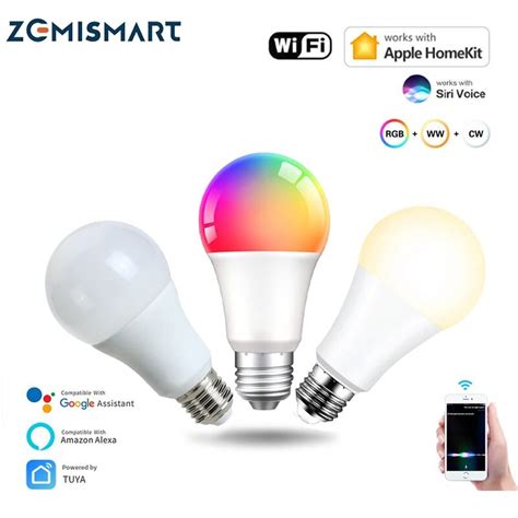 Zemismart Homekit Wifi Smart Led Light Bulb E Smart Led Light Bulb W