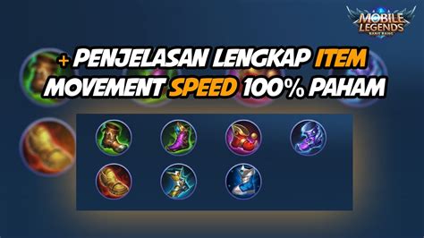 Tutorial Penjelasan Lengkap Item Movement Speed Mobile Legends Youtube