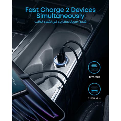 Anker USB C Car Charger iPhone Samsung Car Charger A2735