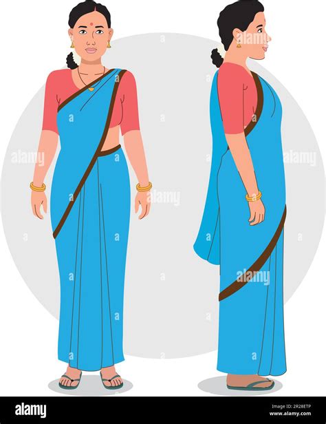 Illustration Of Lady Saree Modal Sheet Stock Vector Image Art Alamy