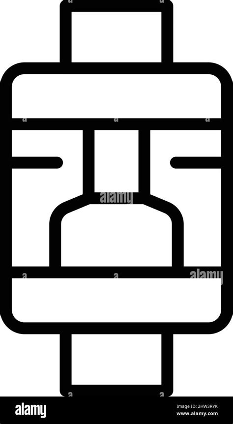 Vector De Contorno Del Icono Del Atomizador Vape Cigarrillo