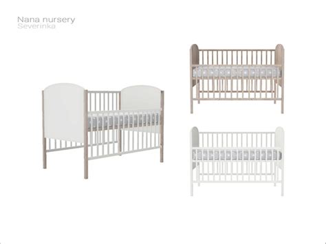 Severinka_'s [Nana nursery] - baby crib (DECO) | Sims 4 cc furniture ...