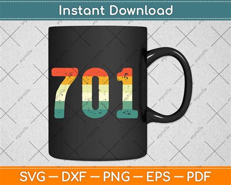 701 Area Code North Dakota Mobile Telephone Svg Digital Cutting File – artprintfile