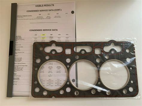 Zylinderkopfdichtung Head Gasket Workshop Manual Für Ford Tractor 1710 H843 Ebay