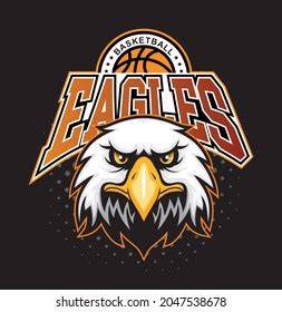 Eagle Mascot Basketball Sport Logo Design Stock Vector Royalty Free