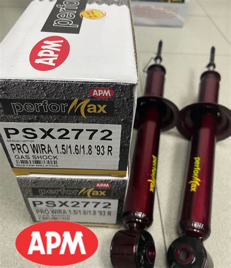 Apm Performax Proton Wira Gas Shock Absorber Rear Set