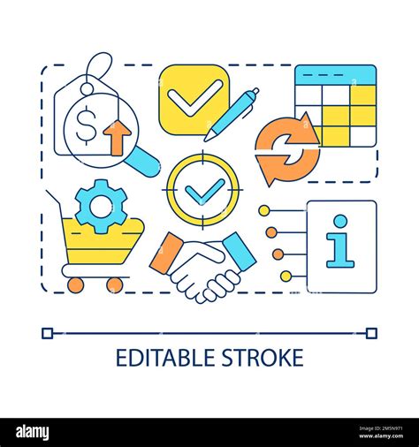 Commercial Agreement Concept Icon Stock Vector Image And Art Alamy