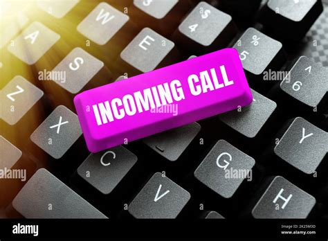 Text Showing Inspiration Incoming Call Business Concept Inbound