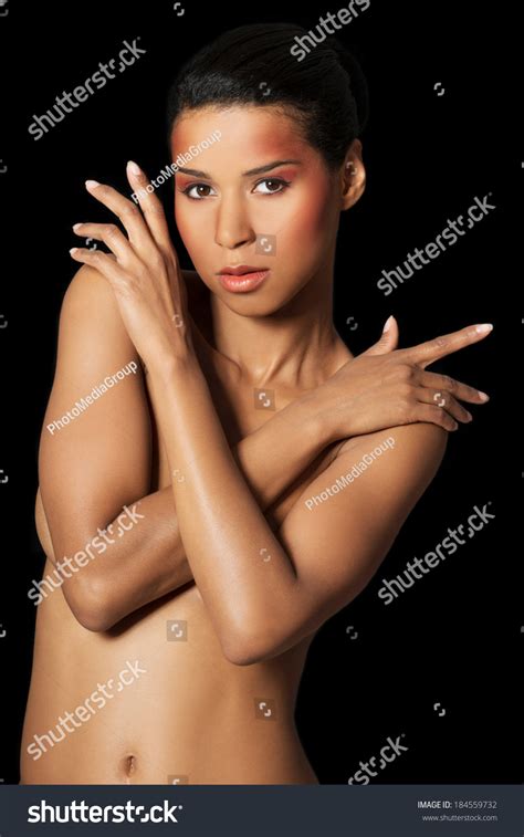Attractive Naked Woman Hands Crossed On Stock Photo 184559732 Shutterstock