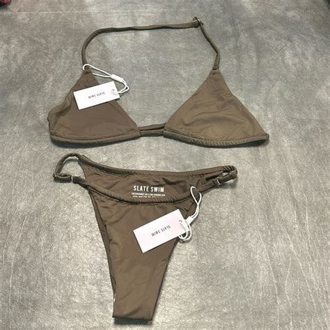 Slate Swim Swim Olive Green Bikini Set Poshmark