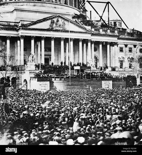 LINCOLN INAUGURATION, 1861. /nThe inauguration of Abraham Lincoln as ...