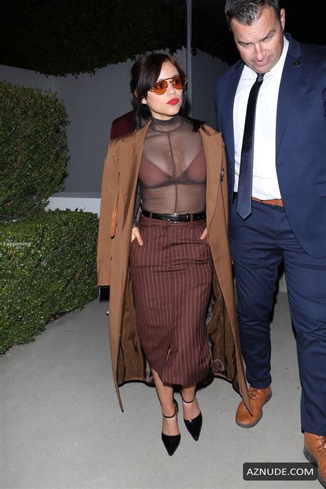 Jenna Ortega Sexy Spotted Flashing Her Hot Bra While Attending A Private Pre Oscars Party In