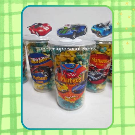 Kit Copos De Algod Es Doce Hot Wheels Elo