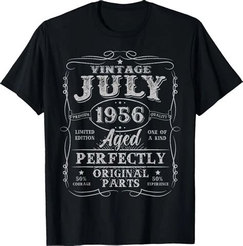 Hot Trending T Shirt With Years Old Vintage July Retro Th Birthday Men Women T Shirt